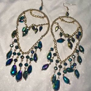 Long handcrafted earrings
